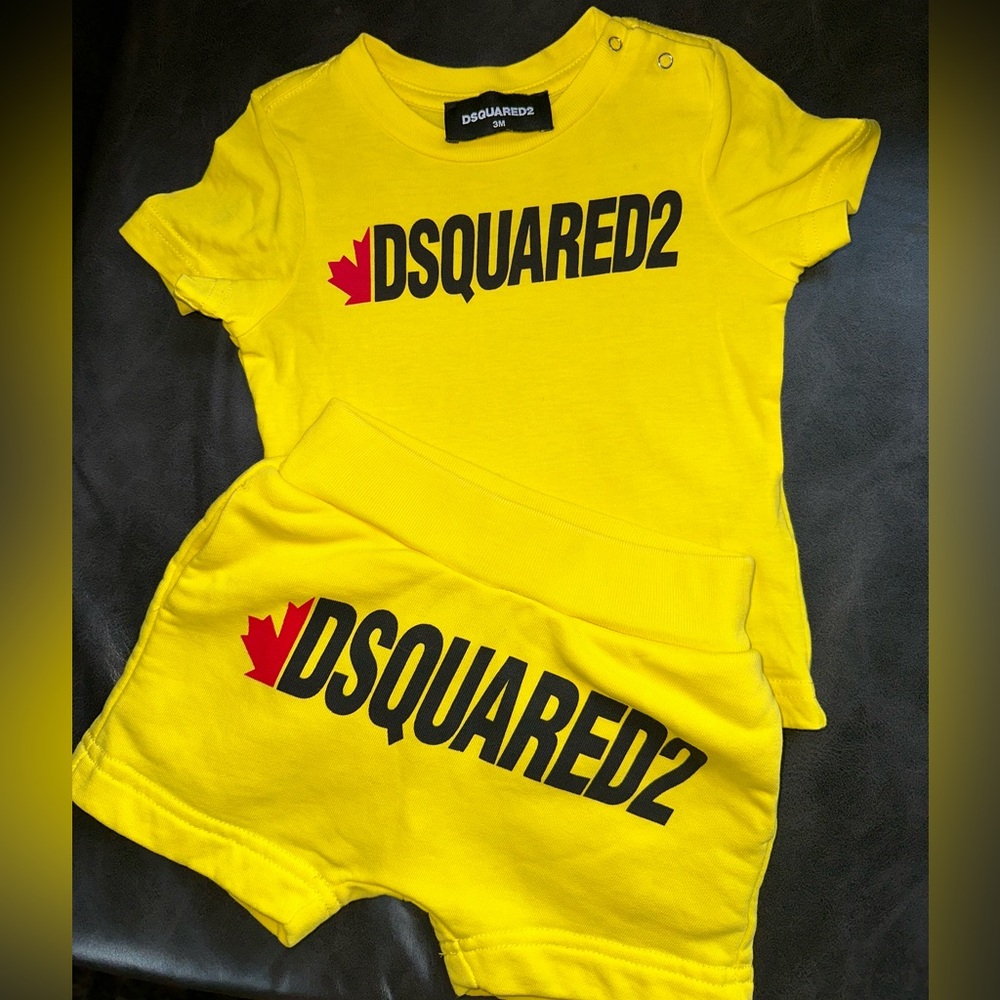 Dsquared2 3 months shorts and tshirt worn once